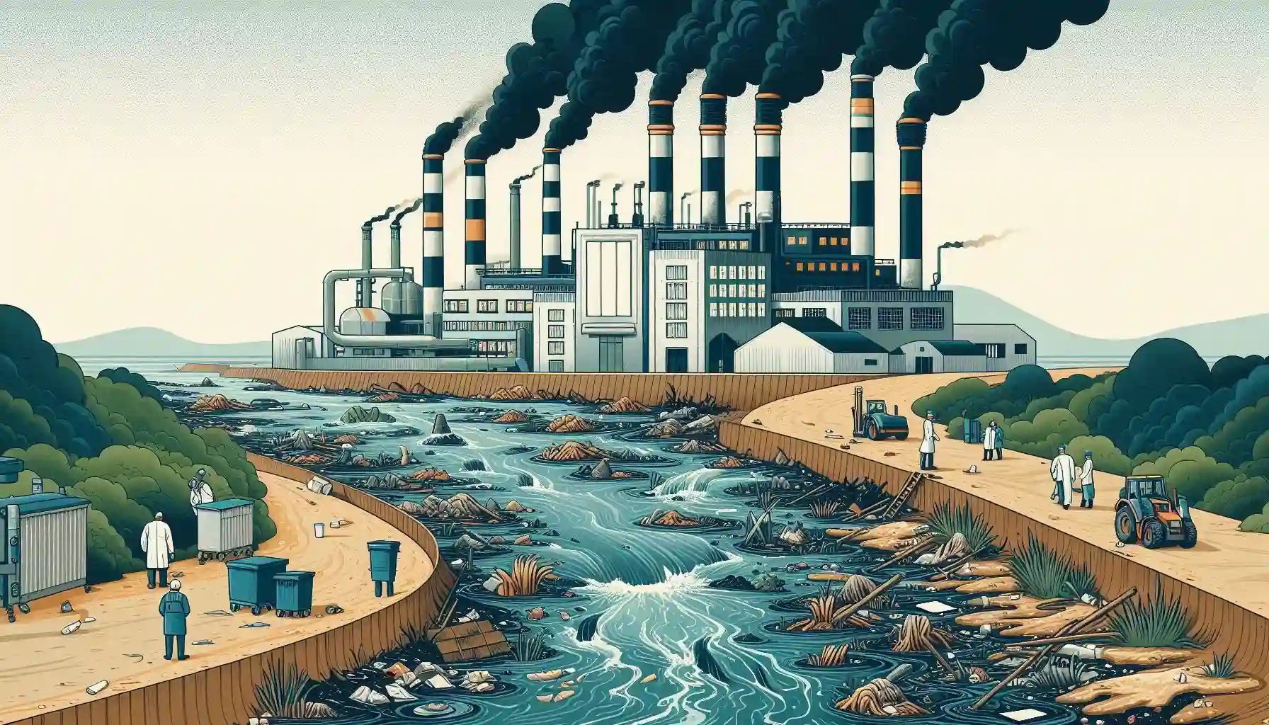 Illustrative image showing pollution
